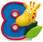 Amscan Szafari tortagyertya, számgyertya 8-as (DPA551798)