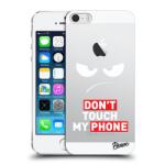 Picasee Husă transparentă din silicon pentru Apple iPhone 5/5S/SE - Angry Eyes - Transparent