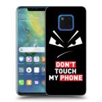 Picasee Husă neagră din silicon pentru Huawei Mate 20 Pro - Evil Eye - Transparent