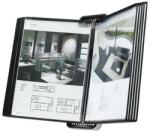 DJOIS Bemutatótábla tartó, fali, A4, 10 db bemutatótáblával, DJOIS Veo , ezüst-fekete (TF714517)