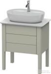 Duravit LUV 638x450 mm-es 2 fiókos alsószekrény mosdópulthoz, Taupe Satin Matt Lacquer LU956506060 (LU956506060)