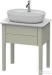 Duravit LUV 638x450 mm-es 1 fiókos alsószekrény mosdópulthoz, Taupe Satin Matt Lacquer LU956006060 (LU956006060)