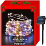 MH Protect Karácsonyi napelemes fényfüzér, 200 LED, színes