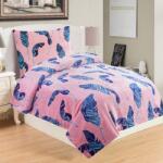 4-Home Lenjerie de pat din micro-pluș Victoria Pink, 140 x 200 cm, 70 x 90 cm Lenjerie de pat