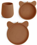 Nuuroo Set din silicon pentru masa copilului - Judi - Koala - Caramel Cafe - Nuuroo Set pentru masa bebelusi