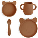 Nuuroo Set din silicon pentru masa copilului - Lykke - Koala - Caramel Cafe - Nuuroo Set pentru masa bebelusi