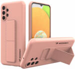 Wozinsky kitámasztható tok Rugalmas szilikon állvány tok Samsung Galaxy A13 5G rózsaszínű