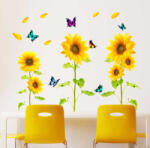 4 Decor Sticker Floarea Soarelui Decoratiune camera copii