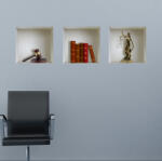 4 Decor Sticker cu efect 3D - Justice