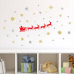 Walplus Sticker Santa s Sleigh