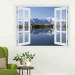 4 Decor Fereastra cu efect 3D - Muntii Altai, Rusia - 119x93 cm