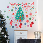 Walplus Sticker Merry Christmas And Christmas Tree