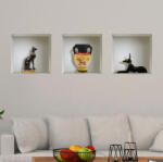 4 Decor Sticker cu efect 3D - Egipt