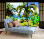 4 Decor Fototapet vinyl cu efect 3D Usa Shoji - Palmieri si Cocotieri - 360x240 cm