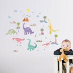 Walplus Sticker Happy Dinosaurs , Colourful