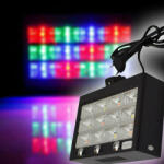  RGB LED stroboszkóp 12 leddel, hangvezérléses és automata mód / 60W (1668)