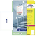 Avery Zweckform Etikett címke 210x297 mm, Avery Zweckform, Fehér színű, (10 ív/doboz) (L8001-10) - cimke-nyomtato