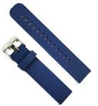 Arc Curea Silicon Albastră cu Quick-Release - 18/20/22 mm - Cataramă Argintie (9ST15 Albastru)