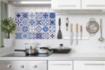 Walplus Sticker faianta - Spanish and Moroccan Blue - 24 buc - 10x10 cm
