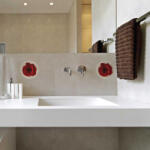 4 Decor Sticker pentru faianta Rose - 4 buc