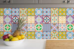 Walplus Sticker faianta - Classic Mediterranean Colourful Mixed SET 2 - 24 buc - 15x15 cm