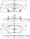 NIPPARTS Set placute frana, frana disc TOYOTA AVENSIS (T22) (1997 - 2003) NIPPARTS J3602080