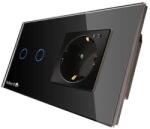 Mentor Kit Priza si Intrerupator Smart Wireless Mentor ES023 1.2 incastrat WiFi 16A 3x1000W (MMDES023-72881)