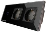 Mentor Kit Priza si Intrerupator Smart Wireless Mentor ES025 2.1 incastrat WiFi 16A 3x1000W (MMDES025-72883)