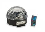 Soundsation CB-630B - 6*3 W-os LED új kristálygömb-lámpa BT-vel, MP3 lejátszóval és távirányítóval - J866J