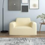 vidaXL Husă elastică pentru canapea poliester jersey crem (332944)