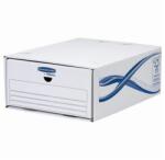 Fellowes Fiókos irattároló, fiók, karton, 135 x 279 x 362 mm, Fellowes® Bankers Box Basic, 5 db/csomag, kék-fehér (4461104) - tonerpiac - 16 287 Ft
