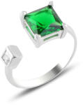 BeSpecial Inel argint reglabil cu zirconiu Verde (ITU0501)