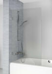 RIHO Scandic NXT X409 Univerzális kádparaván átlátszó üveg 80x150 cm krómozott zsanérokkal G001161120 (G001161120)