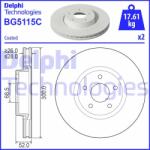 DELPHI Disc frana DELPHI BG5115C (BG5115C) - automobilus