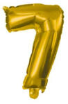 Procos Gold, Arany mini 7-es szám fólia lufi 33 cm (PNN89648)