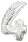 Procos Óriás 4-es Silver szám Fólia lufi 85 cm (PNN91198) - kidsfashion