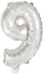 Procos Silver, Ezüst 9-es szám fólia lufi 95 cm (PNN92475)