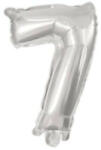 Procos Silver, Ezüst 7-es szám fólia lufi 95 cm (PNN92473)