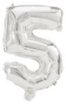 Procos Óriás 5-ös Silver szám Fólia lufi 85 cm (PNN91199)