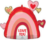 Amscan I love You, Szeretlek fólia lufi 66 cm (DPA4232475)