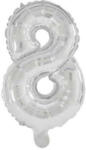 Procos Mini 8-as Silver szám Fólia lufi 33 cm (PNN89805)