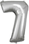 Amscan Silver óriás szám fólia lufi 7-es, 83*55 cm (DPA9906292)