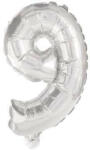 Procos Mini 9-es szám Silver Fólia lufi 35 cm (PNN89806)