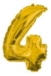 Procos Gold, Arany óriás 4-es szám fólia lufi 85 cm (PNN91188)