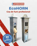 KMH Sistem cos de fum profesional EcoHORN 45 grade (Diametru: 200 mm, Inaltime: 9 ml)