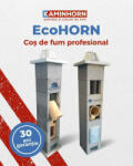 KMH Sistem cos de fum profesional EcoHORN 45 grade (Diametru: 160 mm, Inaltime: 9 ml) (KMH-ECOHORN45-160-9)