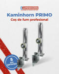 KMH Sistem cos de fum profesional KaminHorn Primo Inox 45 grade, pornire (Diametru: 200 mm, Inaltime: 10 m)