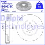 DELPHI Disc frana DELPHI BG9238C (BG9238C) - automobilus