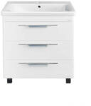 TMP cabinets TRIO 65 lábon álló fürdőszobabútor Sanovit Soft 13065 porcelán mosdókagylóval 65 cm (400861)