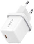 AUKEY Incarcator de retea PA-F5 OEM Minima Wall charger 1x USB-C Power Delivery 3.0 20W (PA-F5 White OEM) - vexio